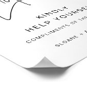 HARLOW Wedding Ladys Badezimmer Basket Poster (Ecke)