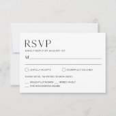 HARLOW Wedding RSVP Response Card (Vorderseite)