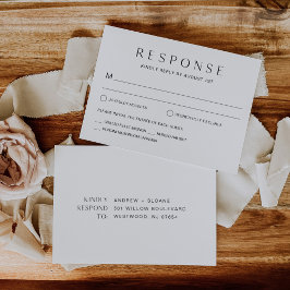 HARLOW Wedding RSVP Response Card Karte