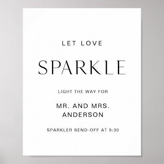 HARLOW Wedding Sparkler abschicken Signierung Poster (Vorne)