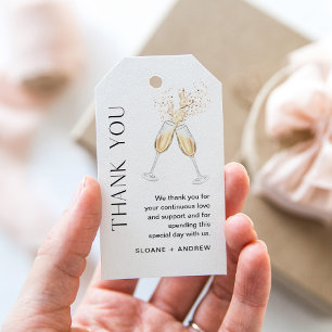 HARLOW Wedding Toast Vielen Dank für Ihr Interesse Geschenkanhänger