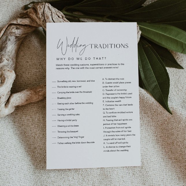 HARLOW Wedding Traditions Brautparty Game (Von Creator hochgeladen)