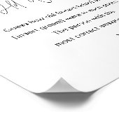 HARLOW, wie alt sie waren Brautparty-Game-Zeichen Poster (Ecke)