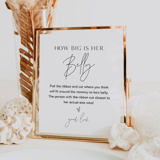 HARLOW, wie groß ist ihr Baby-Duschspiel Poster