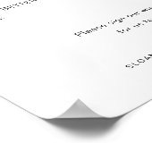 HARLOW Wine Bottle Wedding Guest Book Sign Poster (Ecke)