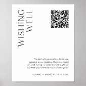 HARLOW wollen gut Venmo QR Code Hochzeitszeichen Poster (Vorne)