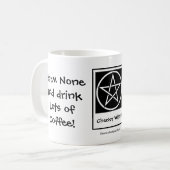 Harm Keine & trinken viel Kaffee! Cheeky Hexe Tass Kaffeetasse (Vorderseite Links)
