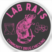 Harm Reduction Sisters Lab Rats Logo Aufkleber (Vorderseite)