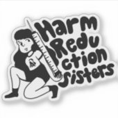 Harm Reduction Sisters Nadel-Mädchen Aufkleber (Vorderseite)