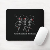 Harm Reduction Skeleton Tanzen Weihnachtsüberdosis Mousepad (Mit Mouse)