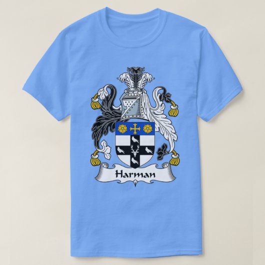 Harman Coat of Arms Familienwappen T-Shirt (Design vorne)