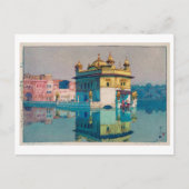 Harmandir Sahib (Goldener Tempel), Hiroshi Yoshida Postkarte (Vorderseite)