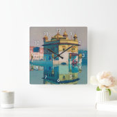 Harmandir Sahib (Goldener Tempel), Hiroshi Yoshida Quadratische Wanduhr (Zuhause)