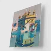 Harmandir Sahib (Goldener Tempel), Hiroshi Yoshida Quadratische Wanduhr (Winkel)