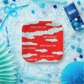 Harmattan Christmas Fog Paper Plate Pappteller (Party)