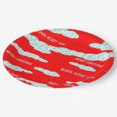 Harmattan Christmas Fog Paper Plate Pappteller (Schrägansicht)