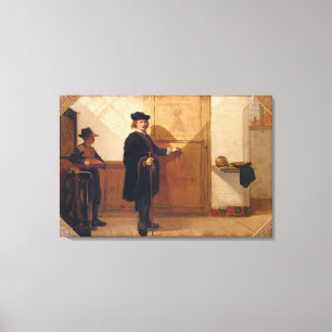 Harmensz van Rijn Rembrandt (1606-69) an klopfend Leinwanddruck