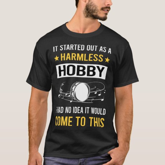 Harmless Hobby Bass Drum T-Shirt (Vorderseite)