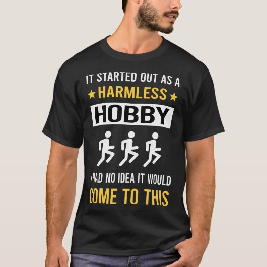 Harmless Hobby Joggen Jog Jogger T-Shirt (Vorderseite)