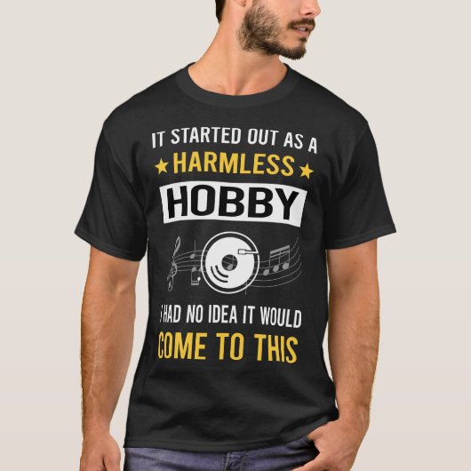 Harmless Hobby Vinyl Record-Platten T-Shirt (Vorderseite)