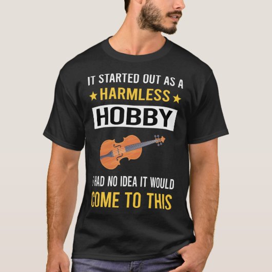 Harmless Hobby Viola Violist T-Shirt (Vorderseite)