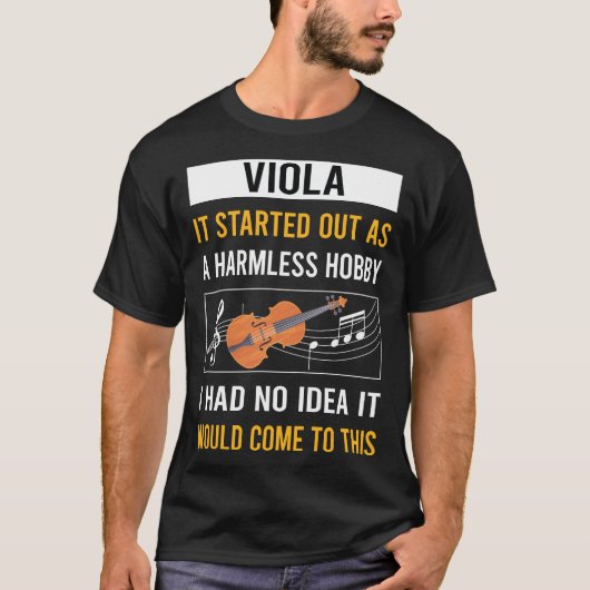 Harmless Hobby Viola Violist T-Shirt (Vorderseite)