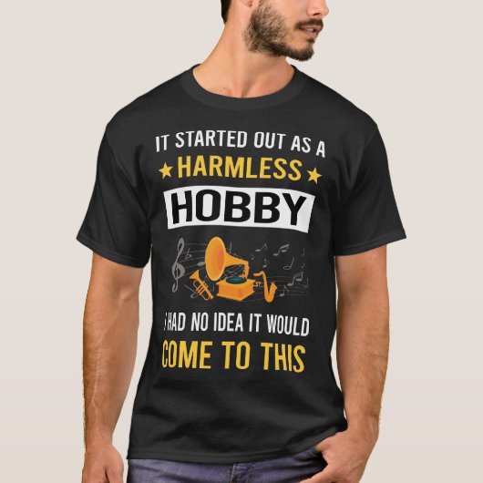 Harmloser Hobby-Jazz T-Shirt (Vorderseite)