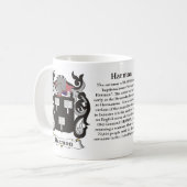 Harmon Familien-Wappen Tasse (Vorderseite Links)