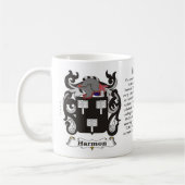 Harmon Familien-Wappen Tasse (Links)
