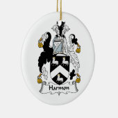 Harmon Familienwappen Keramik Ornament (Rechts)