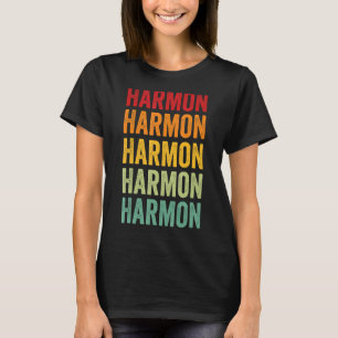 Harmon Landkreis Oklahoma Rainbow Text Design T-Shirt