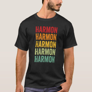 Harmon Landkreis Oklahoma Rainbow Text T-Shirt