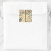 Harmon Park, New York Quadratischer Aufkleber (Tasche)