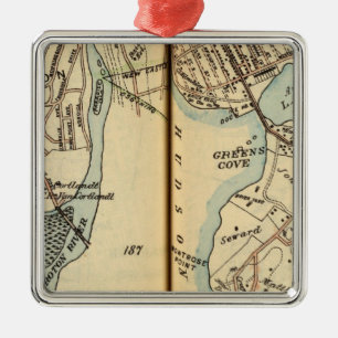 Harmon Park, New York Silbernes Ornament