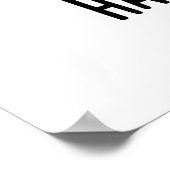 Harmoni-cat Funny Harmonica Cat Pun Poster (Ecke)