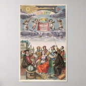 Harmonia Macrocosmica von Andreas Cellarius Poster (Vorne)