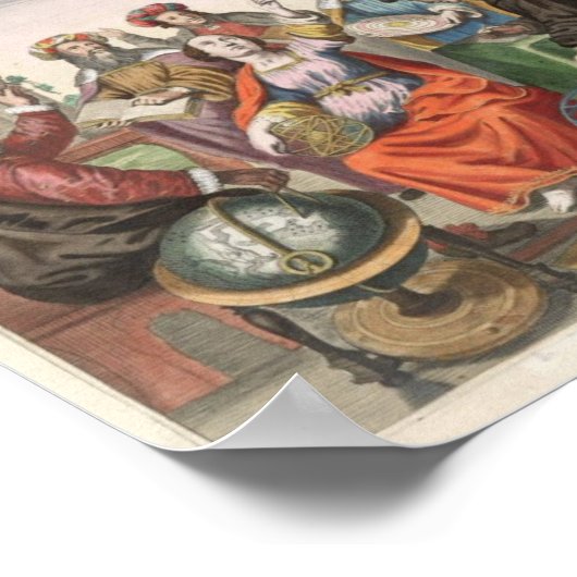 Harmonia Macrocosmica von Andreas Cellarius Poster (Ecke)