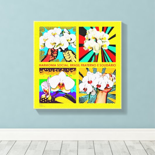 HARMONIA SOCIAL - impressão em tela Leinwanddruck (Insitu (Holzboden))