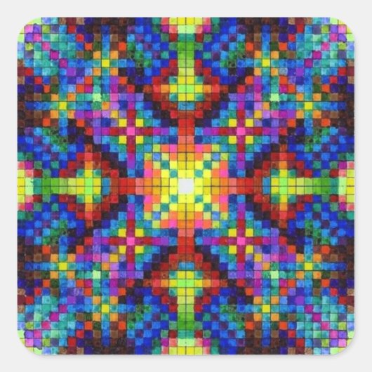 Harmonic Crystal Mandala Sticker (Vorderseite)