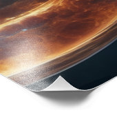 Harmonic Orbit: Twin Cosmic Rings Fotodruck (Ecke)