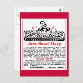 Harmonica Ad Postcard Postkarte (Vorne/Hinten)