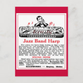 Harmonica Ad Postcard Postkarte (Vorderseite)