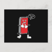 Harmonica Blow Me Blues Jazz Instrument Band Gesch Postkarte (Vorderseite)