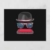 Harmonica Blues Music Audio Instrument Sound Gift Postkarte (Vorderseite)