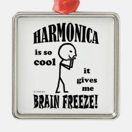 Harmonica, Brain Freeze Ornament Aus Metall