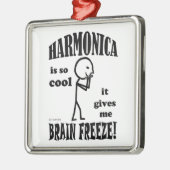 Harmonica, Brain Freeze Ornament Aus Metall (Links)