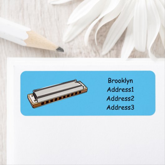 Harmonica Cartoon Illustration (Insitu)