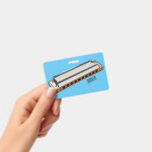 Harmonica Cartoon Illustration Ausweis (Handheld)