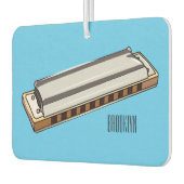Harmonica Cartoon Illustration Autolufterfrischer (Links)