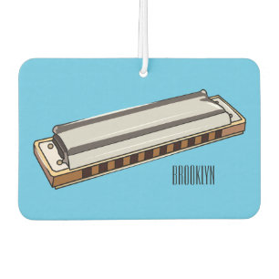 Harmonica Cartoon Illustration Autolufterfrischer